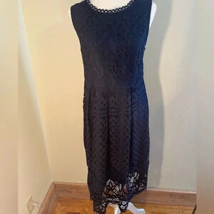Navy lace dress new